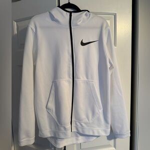 White Nike Full Zip Hoodie Size M